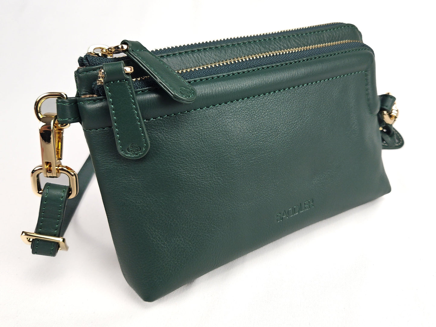 Heather Leather Clutch & Crossbody Bag - Bascora