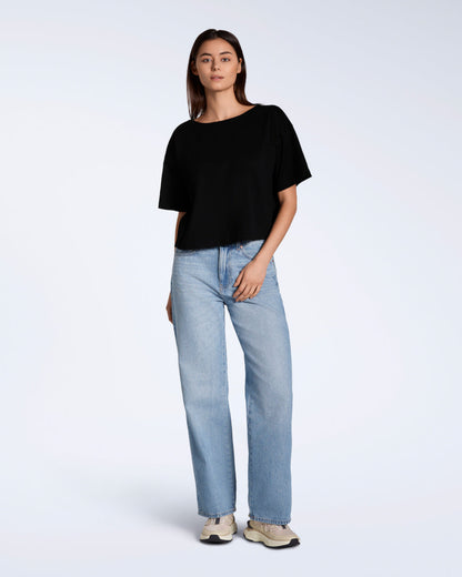 Wide Boat Neck Organic T-Shirt