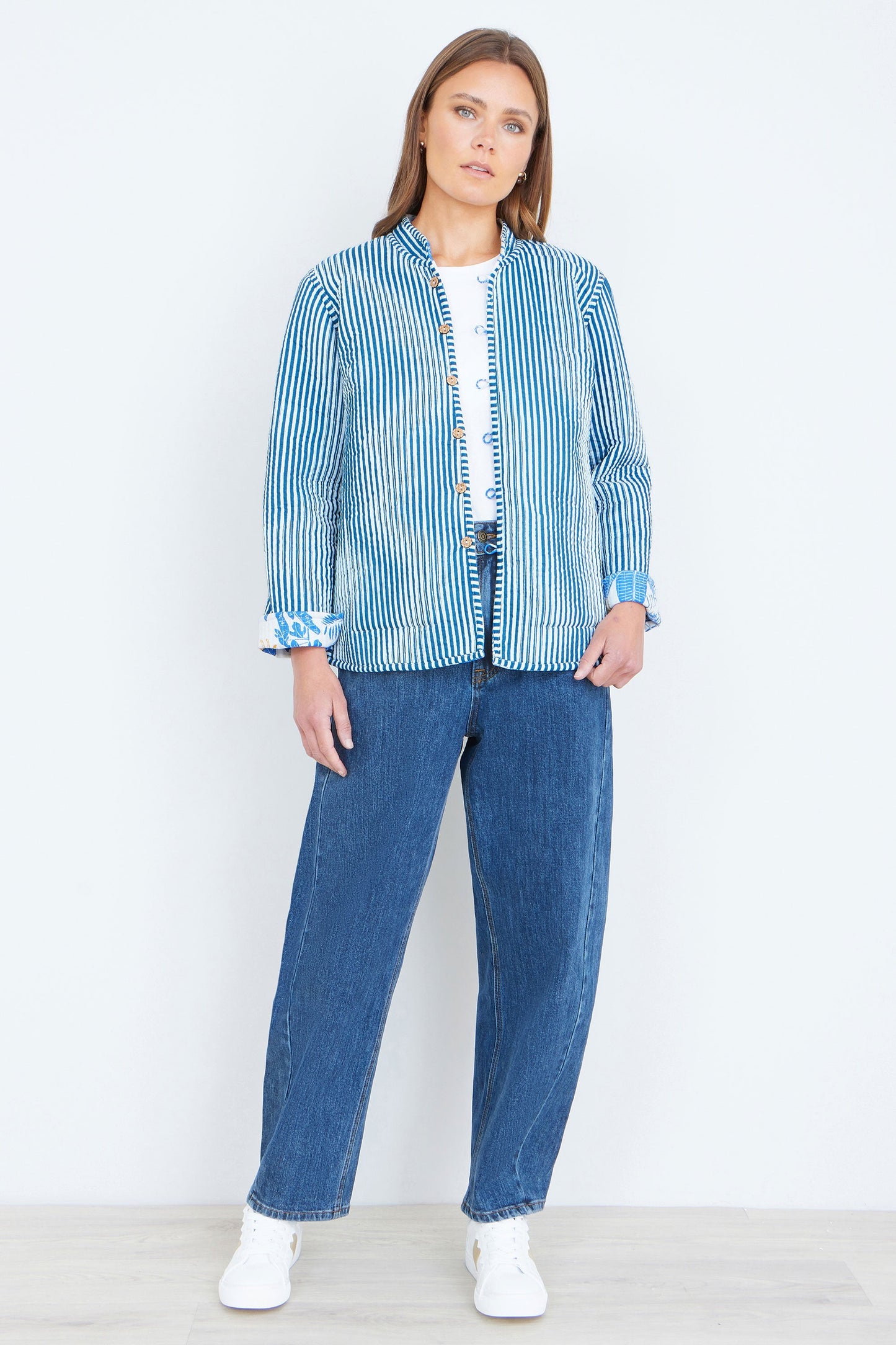 The Blue Jungle – Reversible Cotton Quilted Jacket