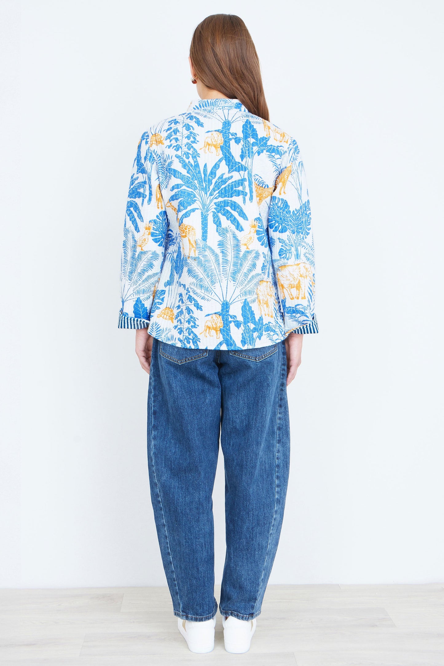 The Blue Jungle – Reversible Cotton Quilted Jacket