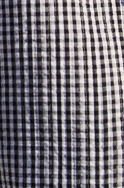 The Gingham Frill – Black Cotton Jacket
