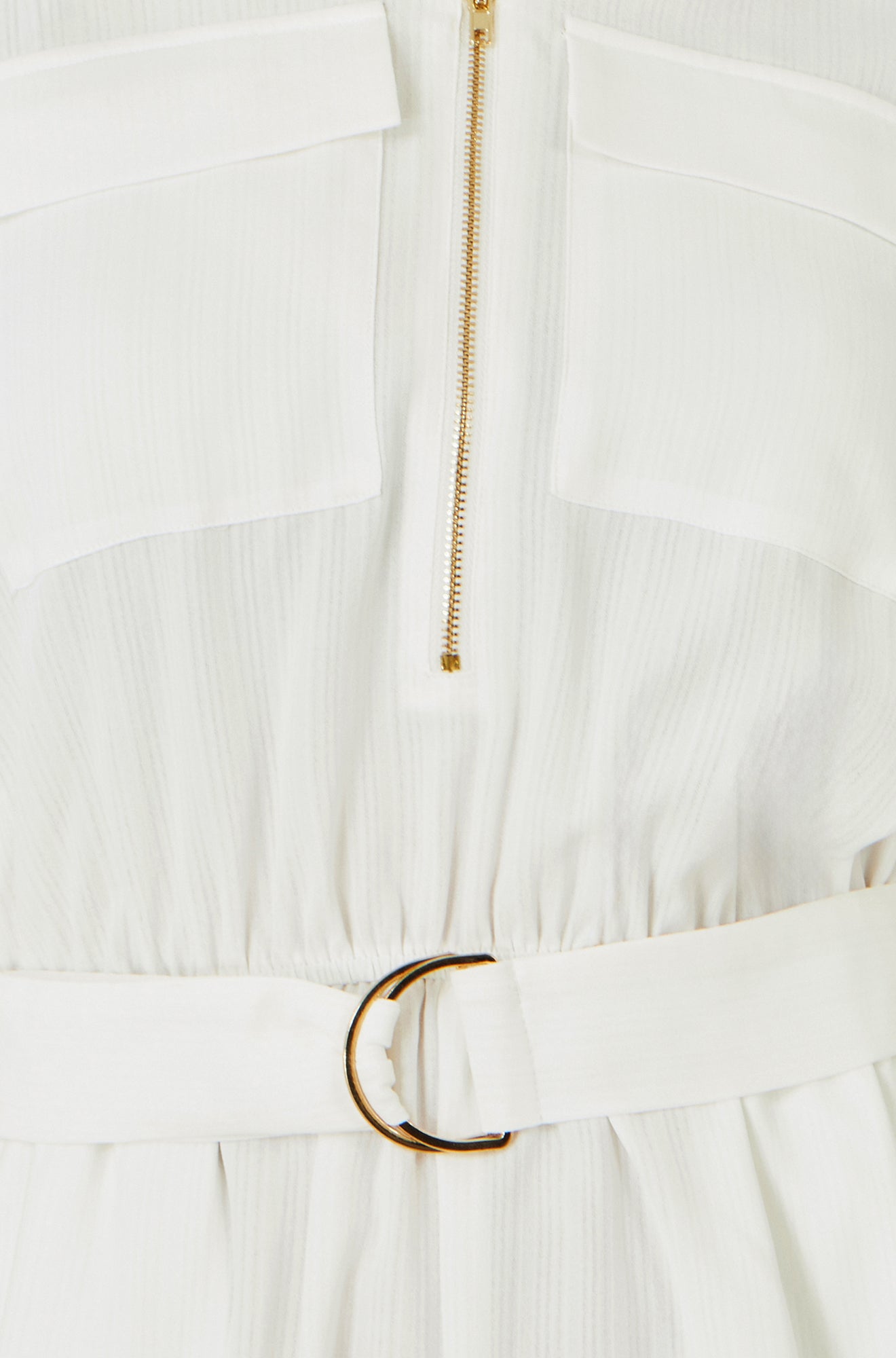White Utility Style Playsuit