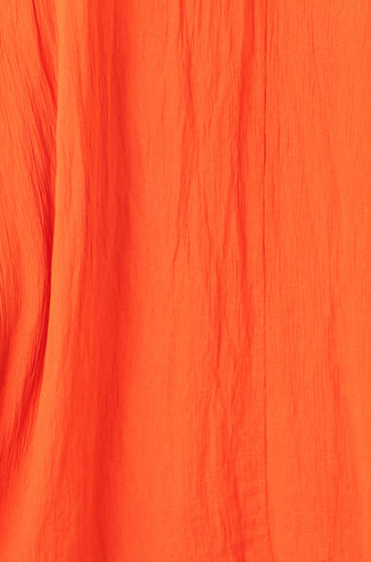 Orange Viscose Maxi Beach Dress