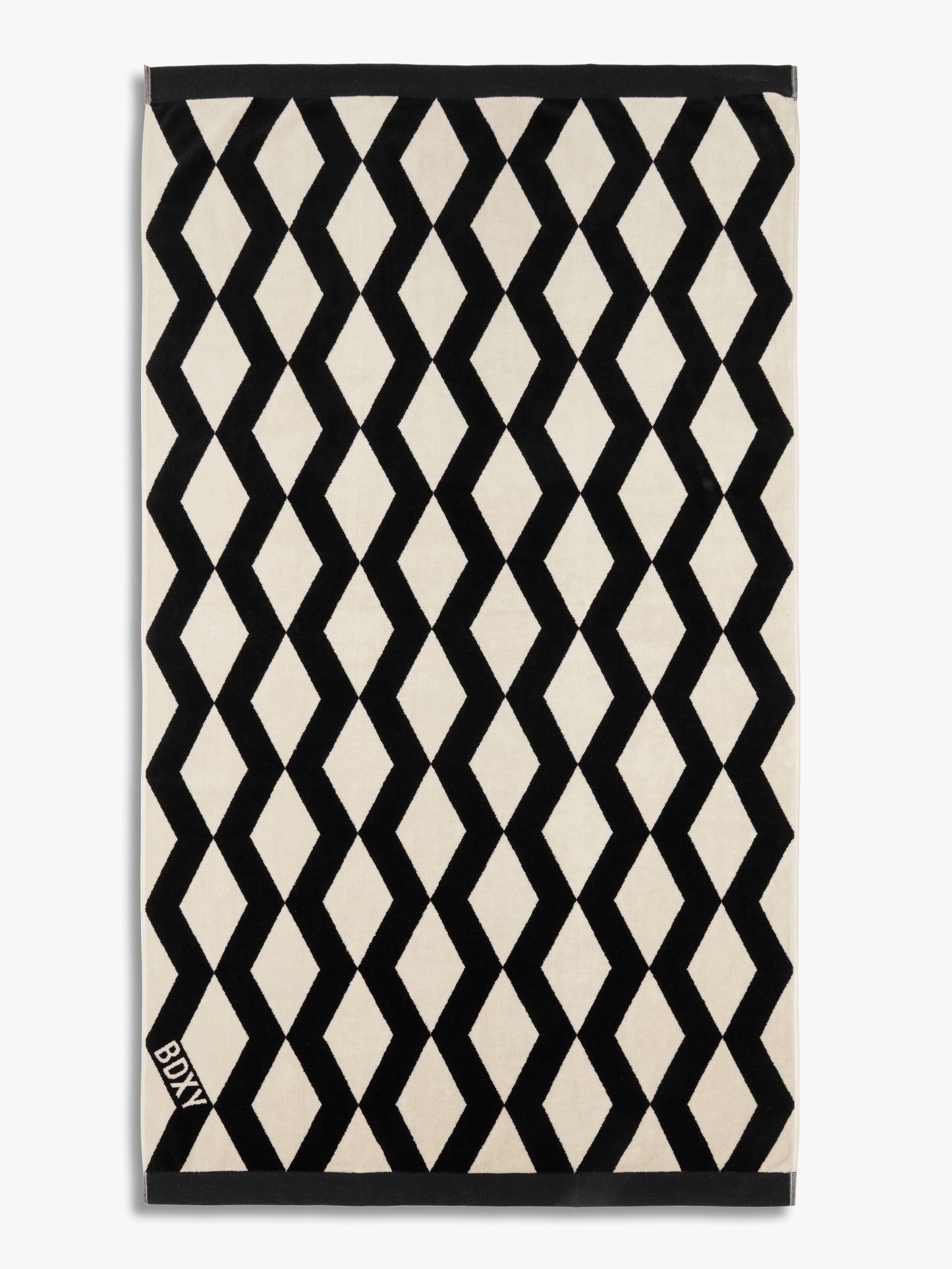 The Wrap Towel | Mirrorzag Black - Bascora