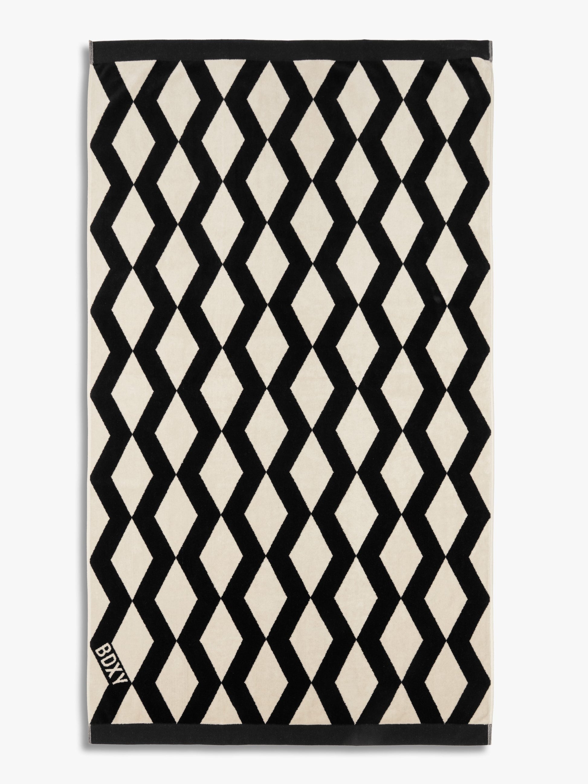 The Wrap Towel | Mirrorzag Black - Bascora