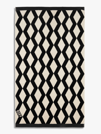 The Wrap Towel | Mirrorzag Black - Bascora