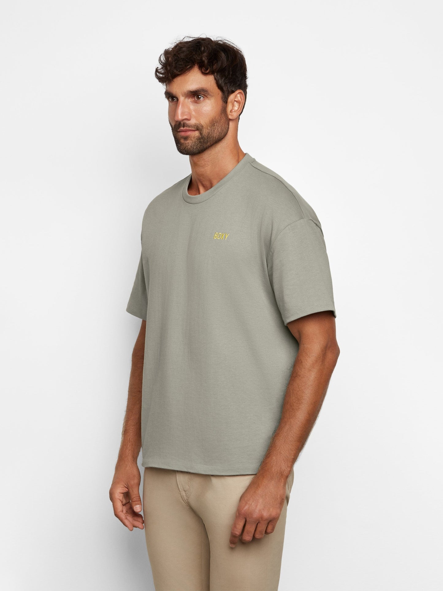 The Block T-shirt | Pebble - Bascora