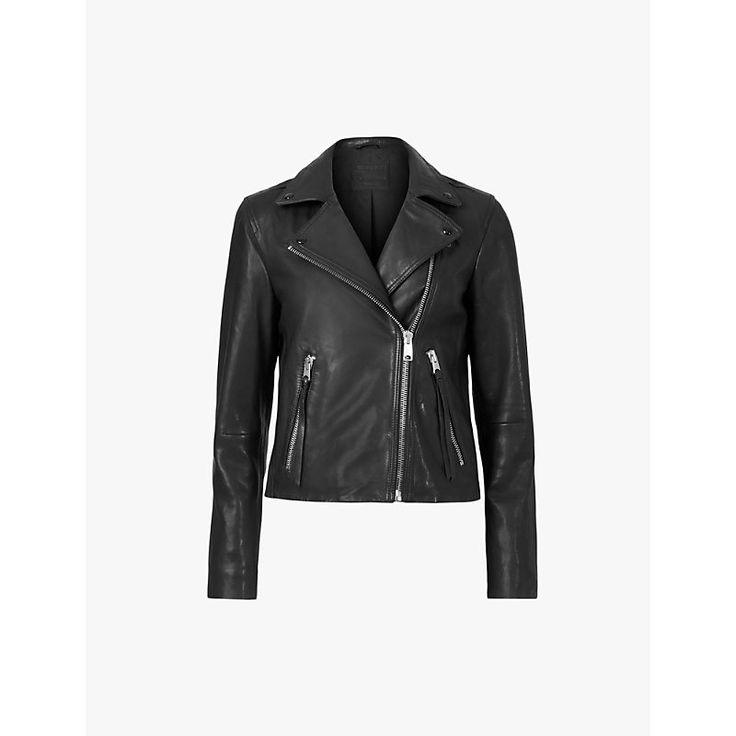 Slim-Fit Leather Jacket for Women