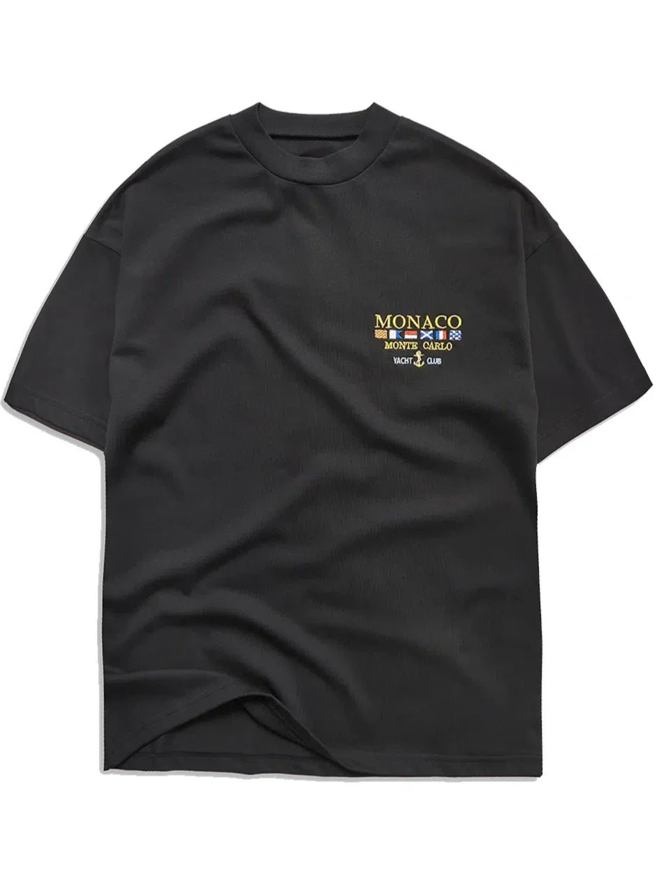 Black Monaco Small Logo T-Shirt - Bascora