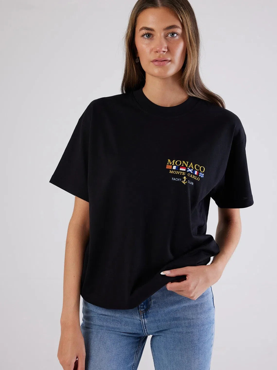 Black Monaco Small Logo T-Shirt - Bascora