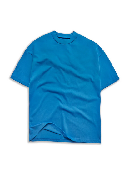 Blue Positano Big Logo T-Shirt - Bascora