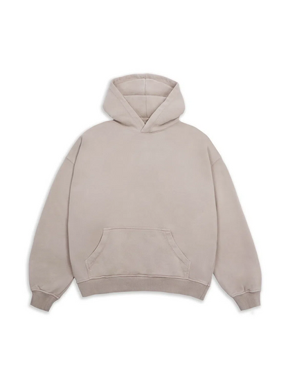 Antibes Heavyweight Hoodie Beige - Bascora