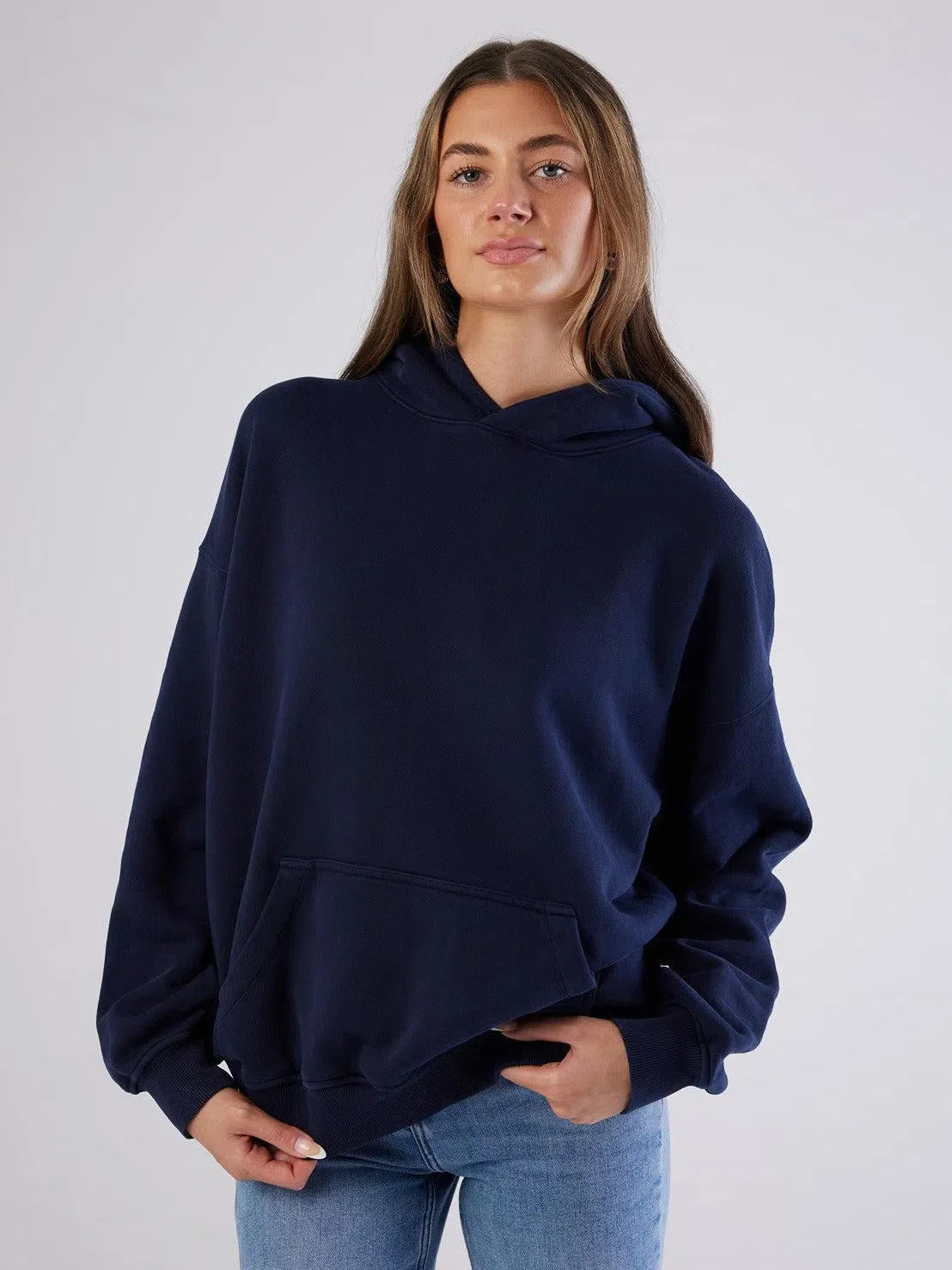 Antibes Heavyweight Hoodie Navy - Bascora