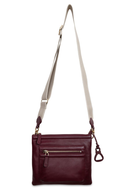 Ellen Leather Crossbody Bag - Bascora