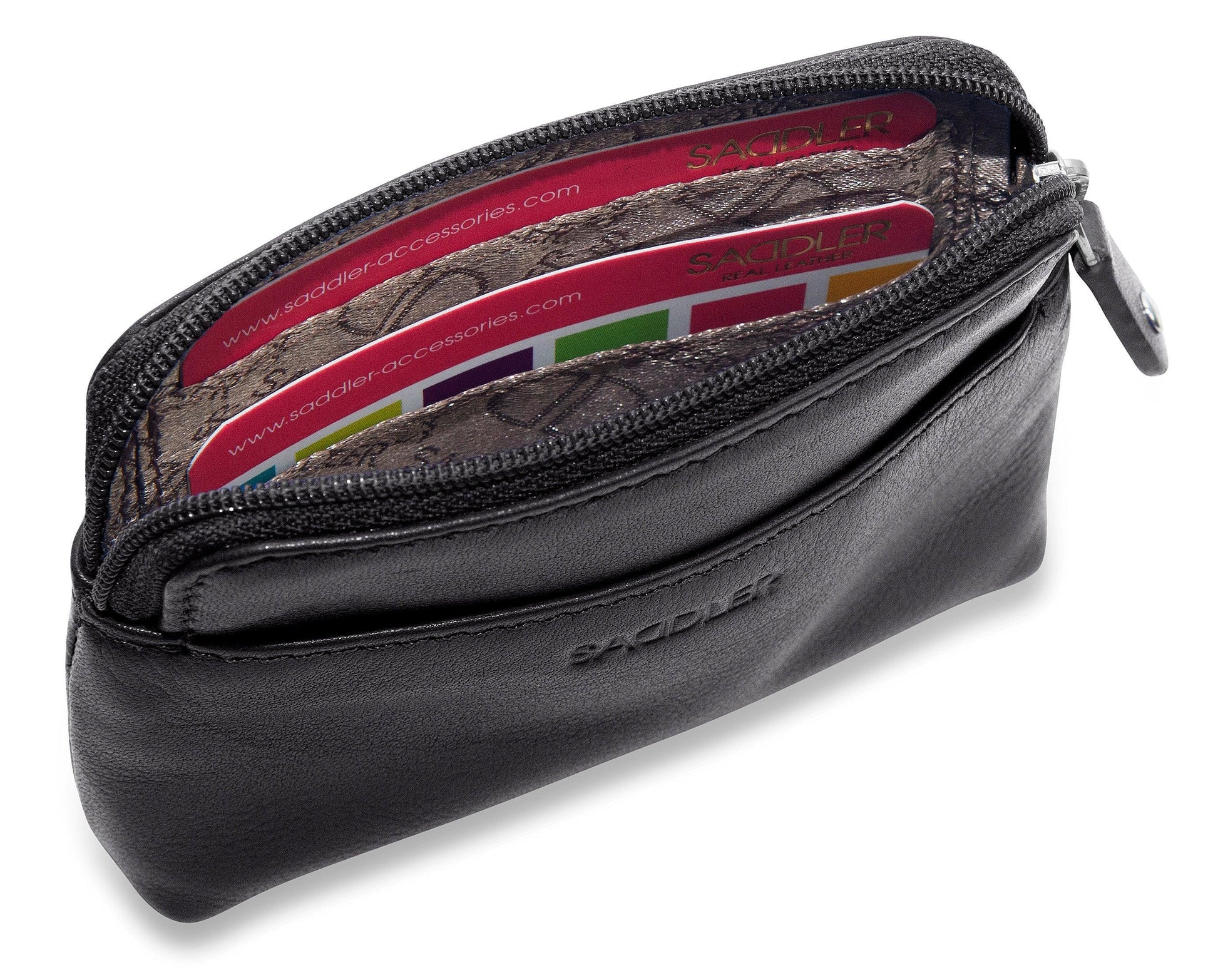 Pia RFID Leather Zip-Top Purse - Bascora