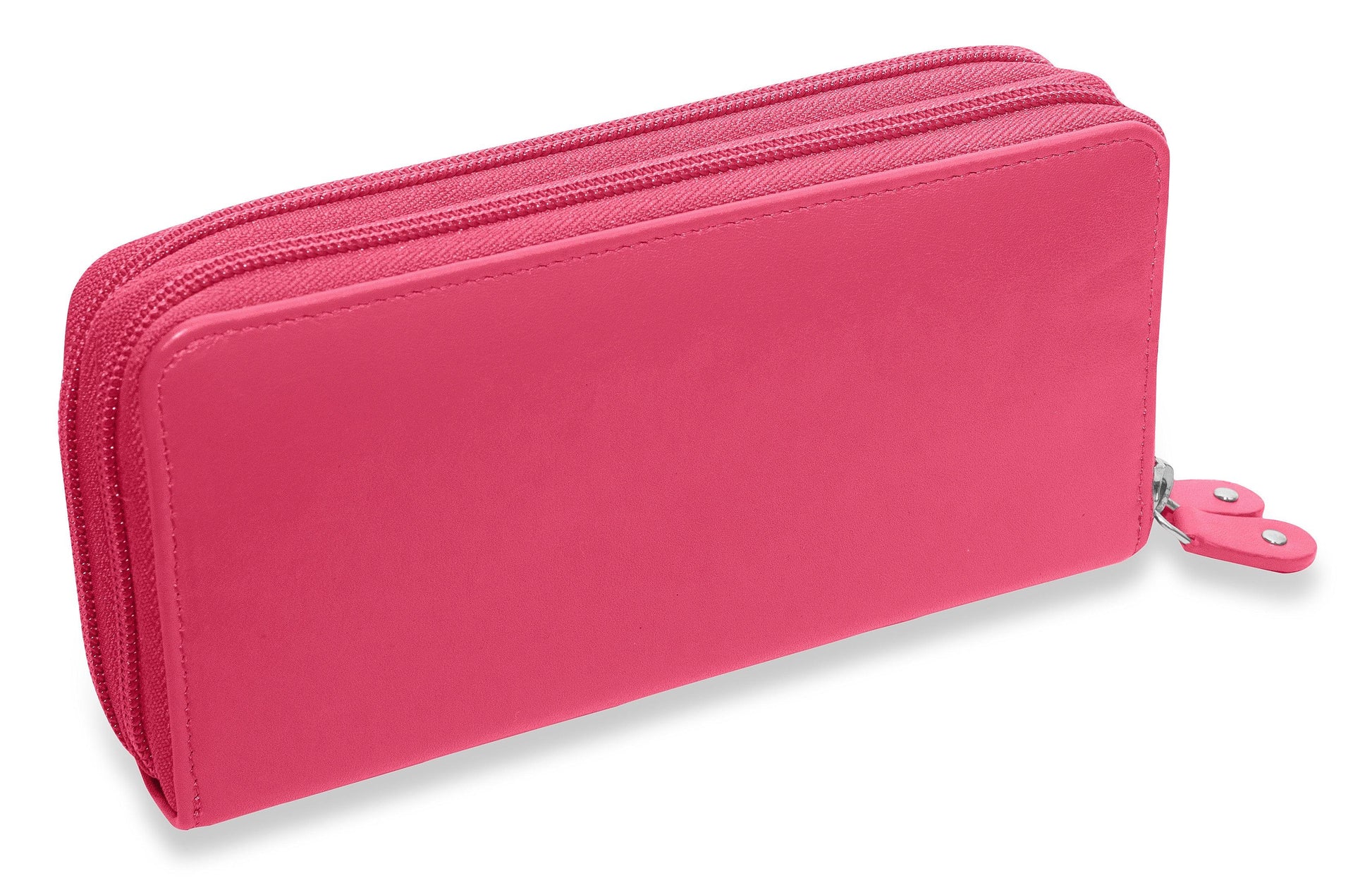 Gabriella RFID Leather Double Zip Around Purse - Bascora