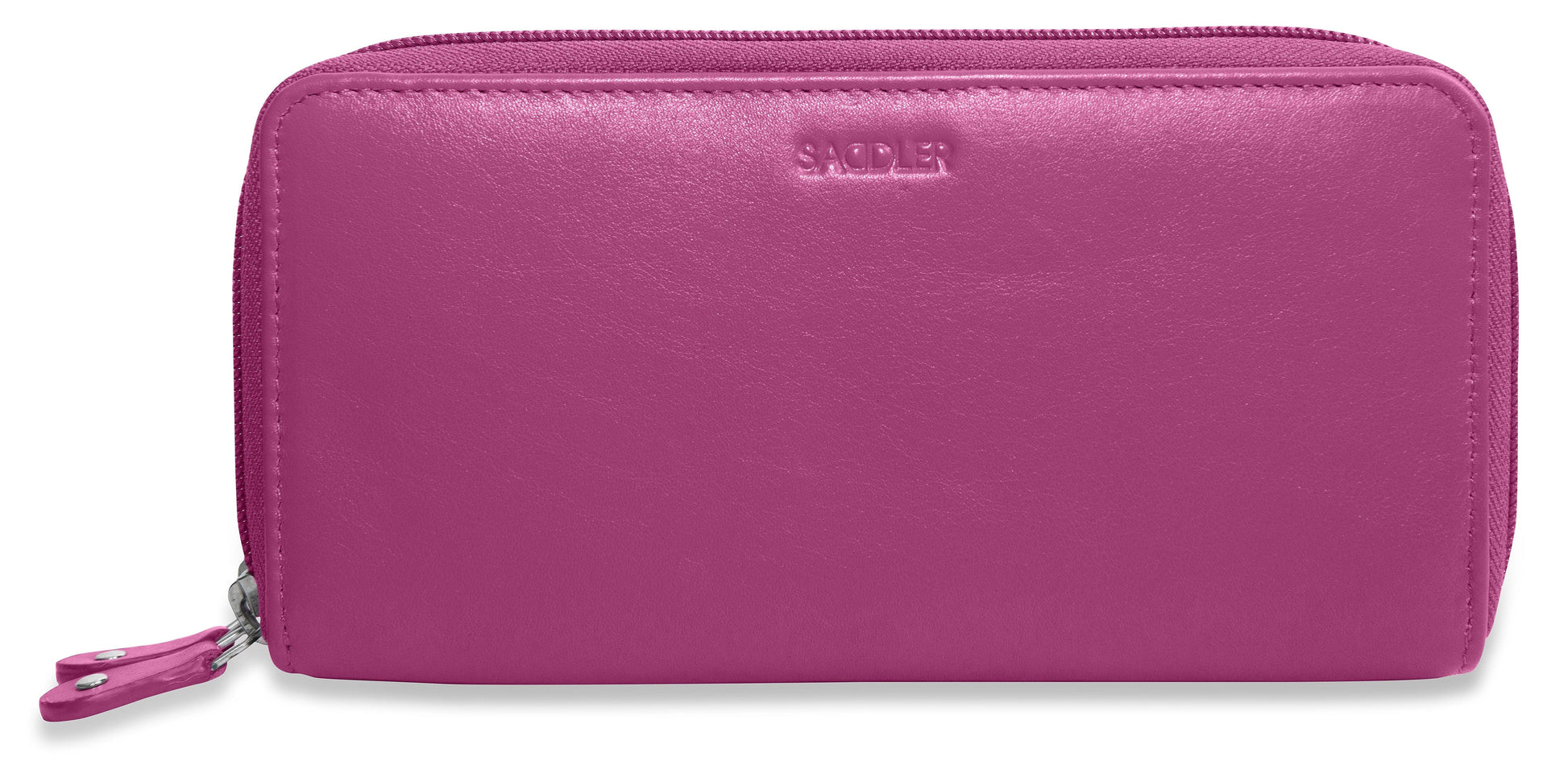 Gabriella RFID Leather Double Zip Around Purse - Bascora