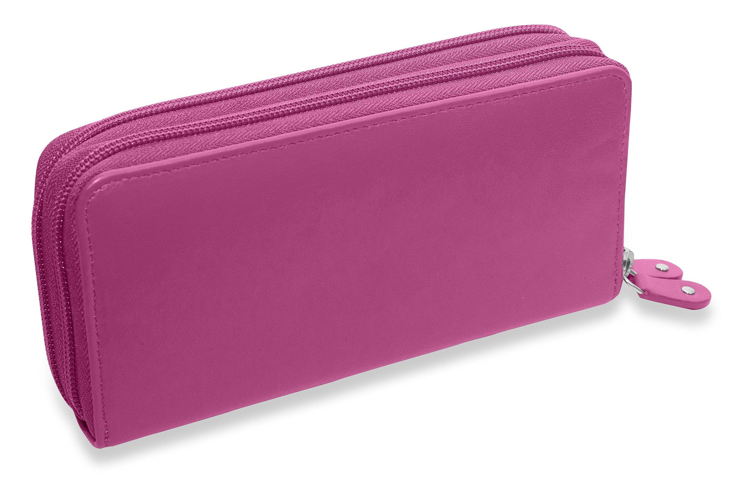 Gabriella RFID Leather Double Zip Around Purse - Bascora