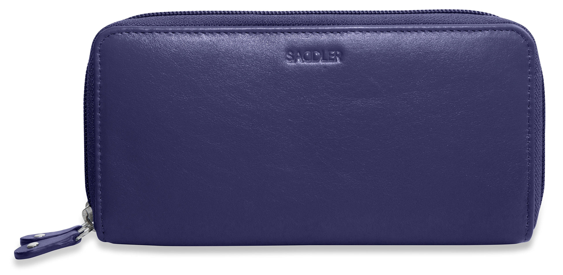 Gabriella RFID Leather Double Zip Around Purse - Bascora