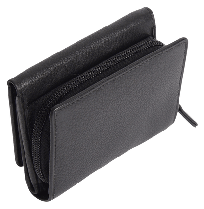 Carla RFID Leather Trifold Purse - Bascora