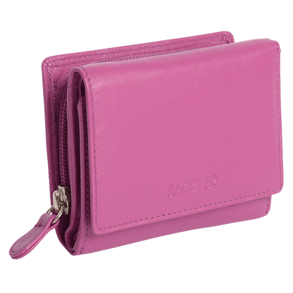 Carla RFID Leather Trifold Purse - Bascora