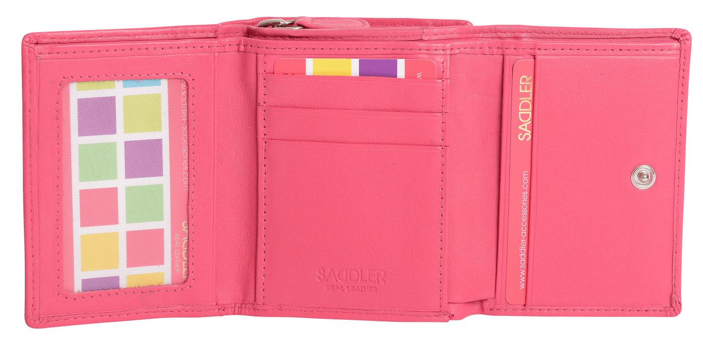 Carla RFID Leather Trifold Purse - Bascora