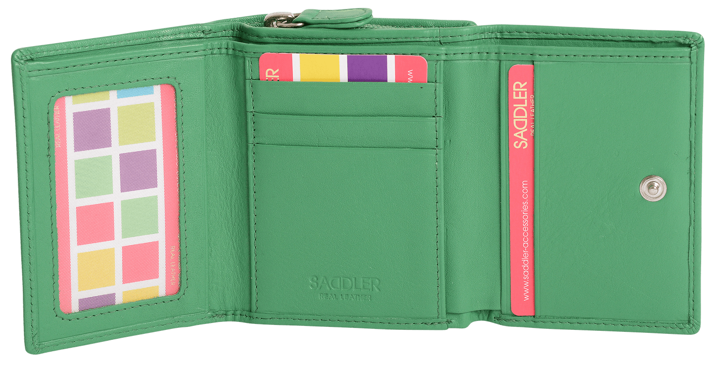 Carla RFID Leather Trifold Purse - Bascora