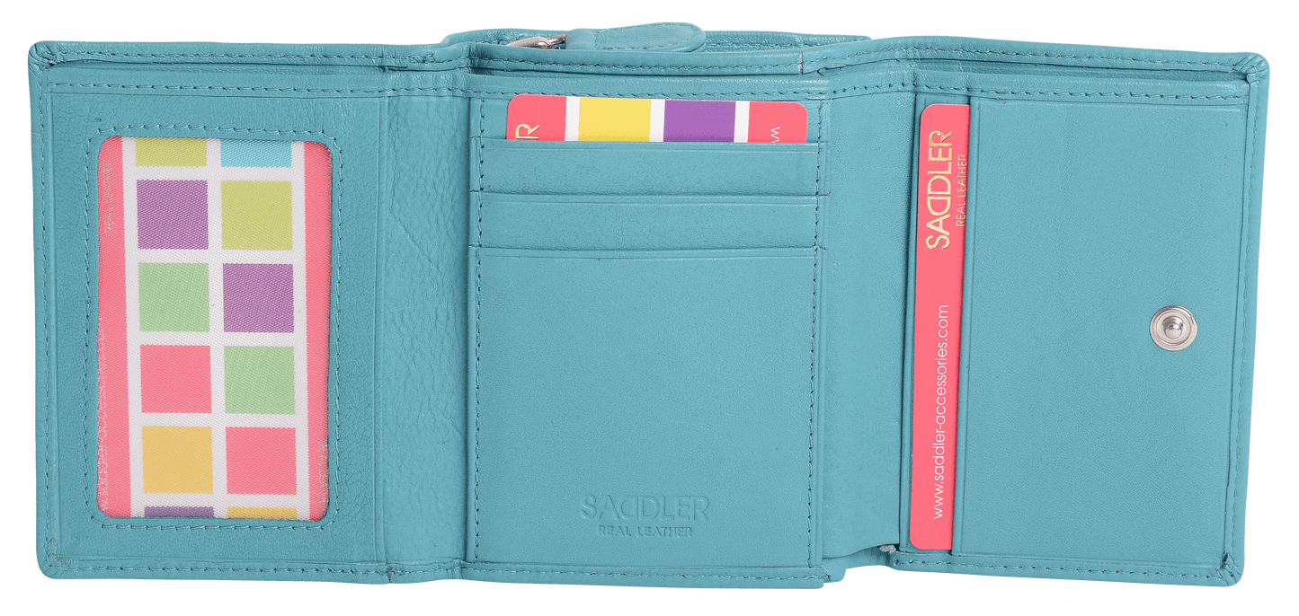 Carla RFID Leather Trifold Purse - Bascora