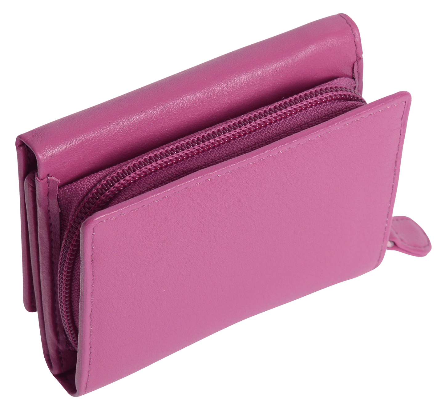 Carla RFID Leather Trifold Purse - Bascora