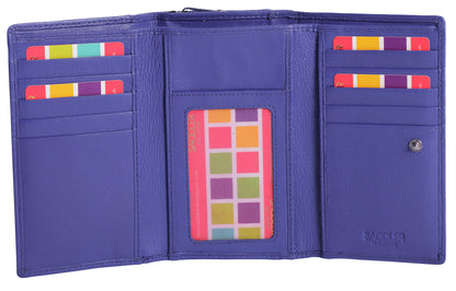 Eleanor Trifold Leather Purse - Bascora