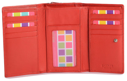 Eleanor Trifold Leather Purse - Bascora