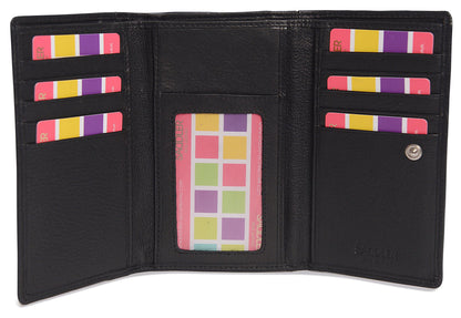 Eleanor Trifold Leather Purse - Bascora