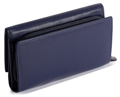 Eleanor Trifold Leather Purse - Bascora
