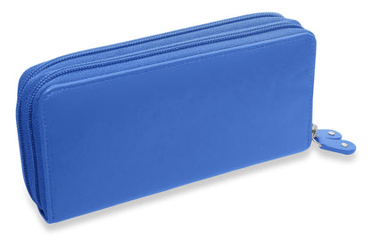 Gabriella RFID Leather Double Zip Around Purse - Bascora