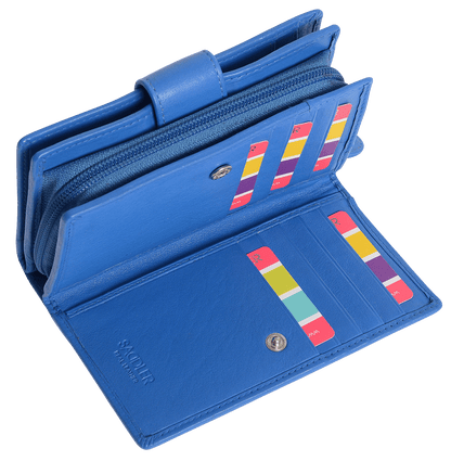 Georgie RFID Leather Double-Sided Purse - Bascora