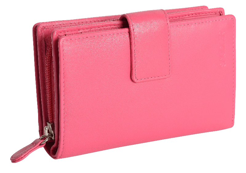 Georgie RFID Leather Double-Sided Purse - Bascora
