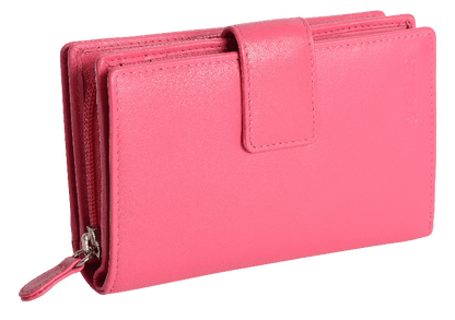 Georgie RFID Leather Double-Sided Purse - Bascora