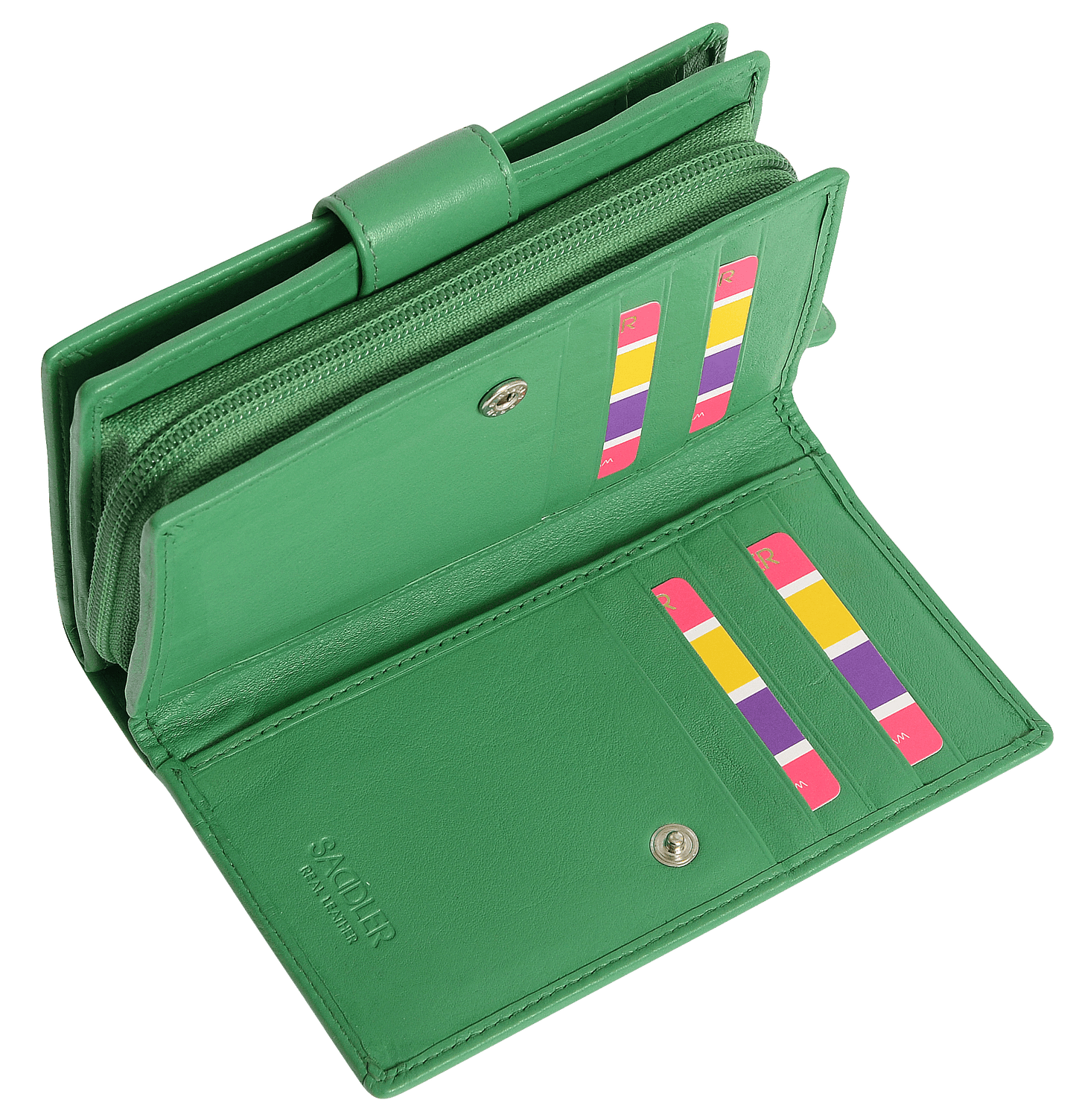 Georgie RFID Leather Double-Sided Purse - Bascora
