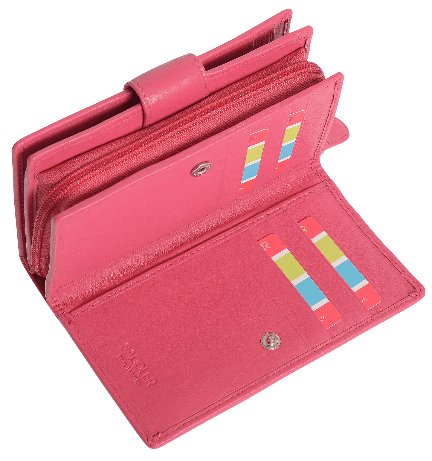 Georgie RFID Leather Double-Sided Purse - Bascora