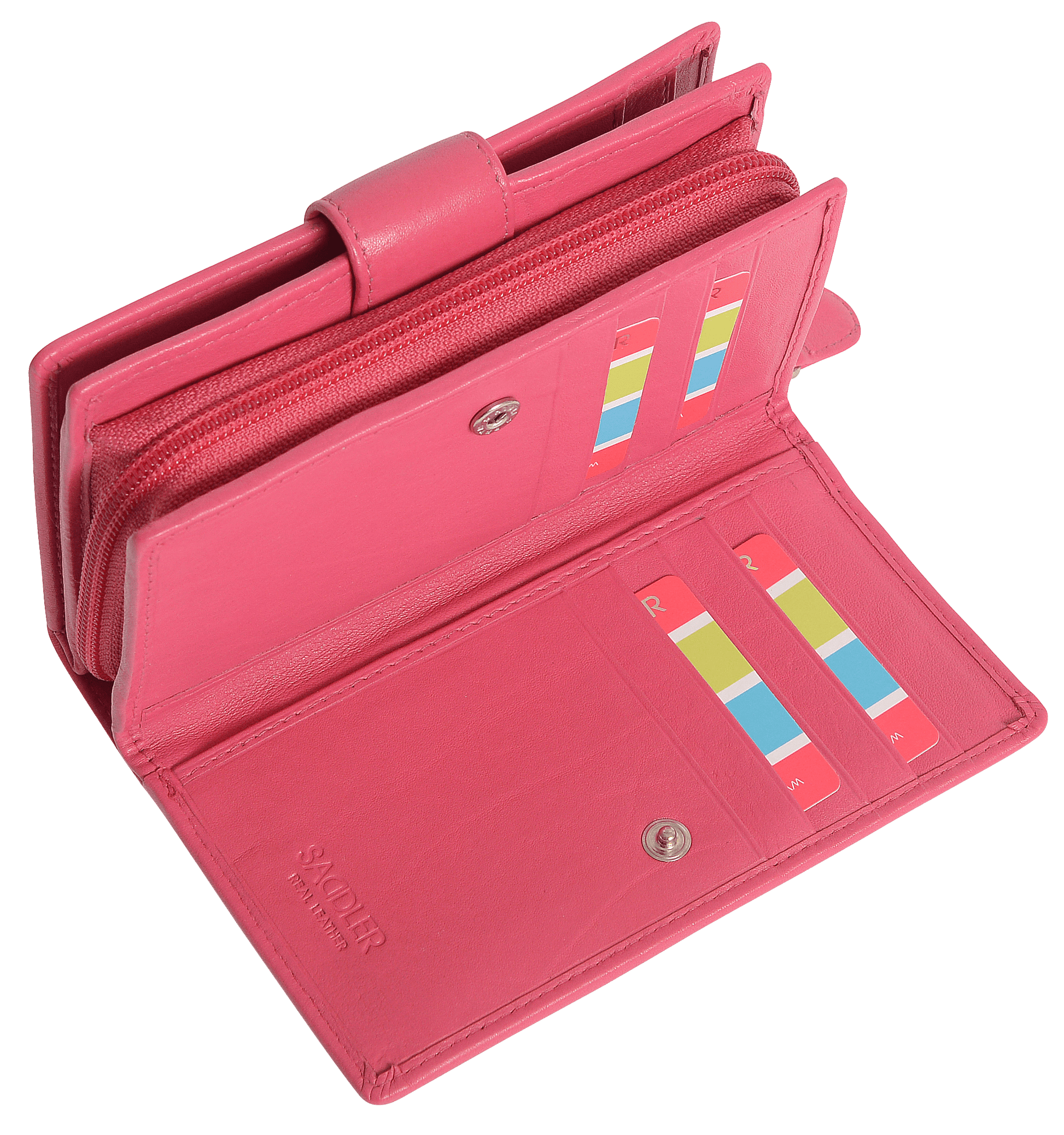 Georgie RFID Leather Double-Sided Purse - Bascora