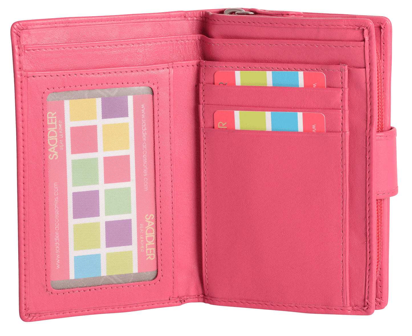 Georgie RFID Leather Double-Sided Purse - Bascora
