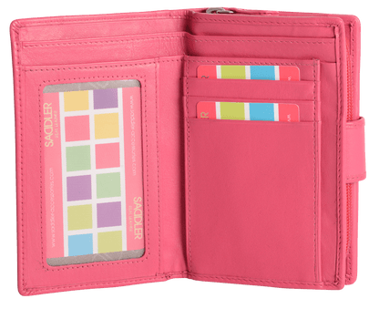 Georgie RFID Leather Double-Sided Purse - Bascora