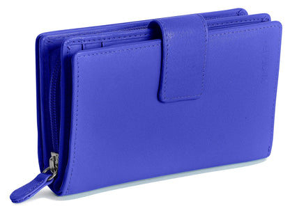 Georgie RFID Leather Double-Sided Purse - Bascora