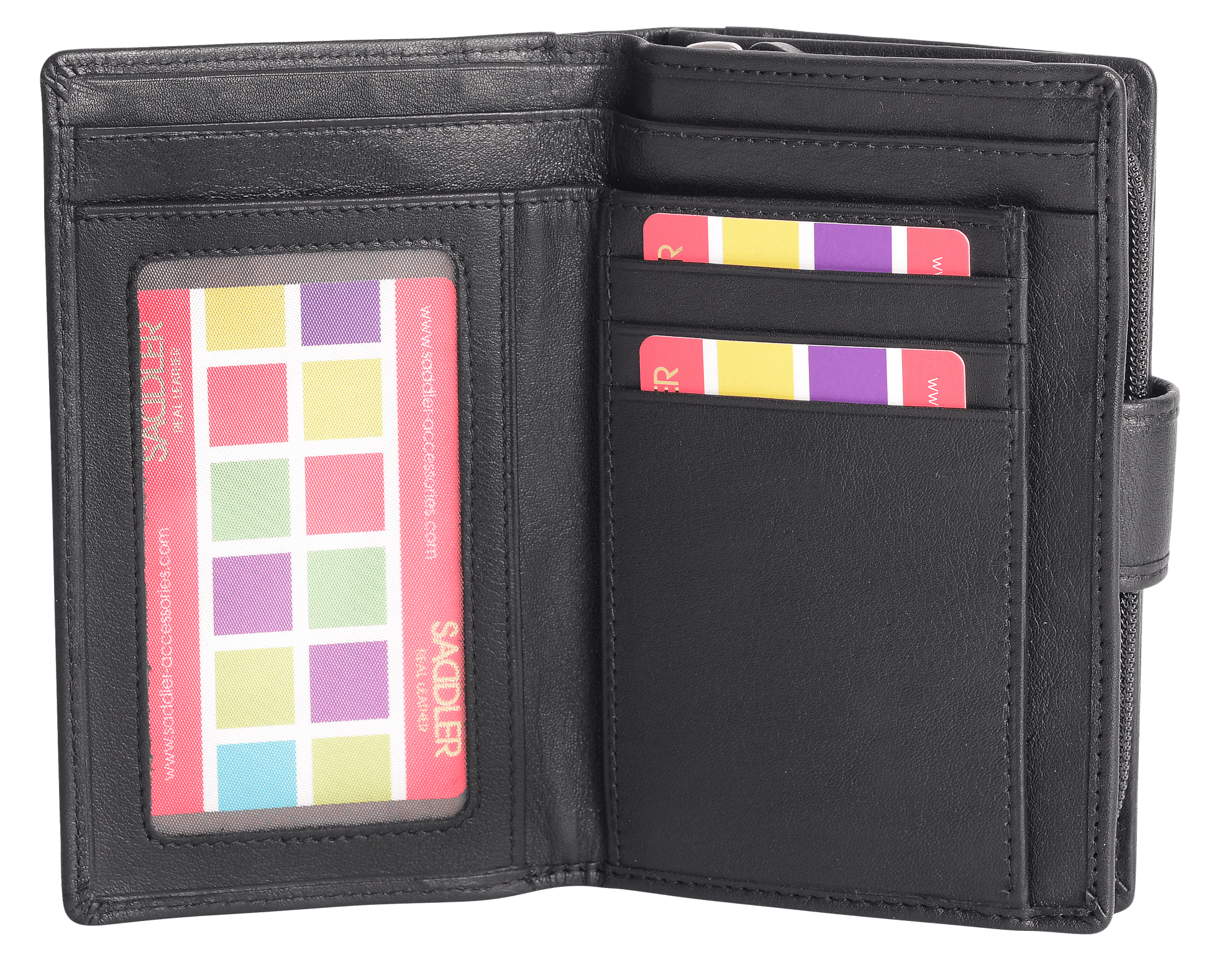 Georgie RFID Leather Double-Sided Purse - Bascora