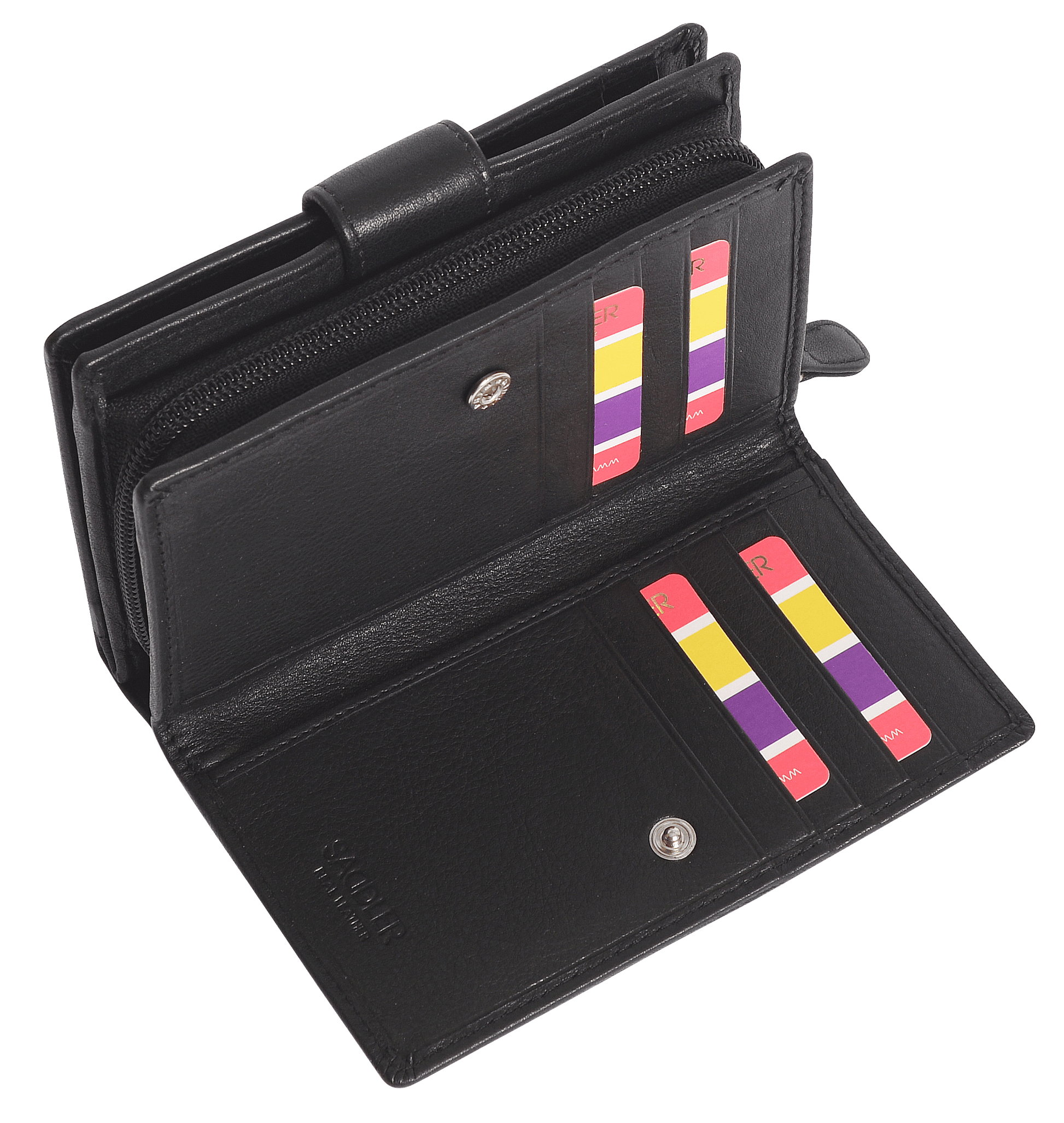 Georgie RFID Leather Double-Sided Purse - Bascora