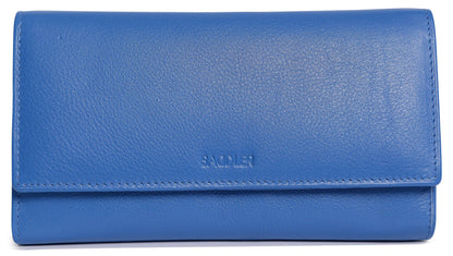 Grace RFID Leather Multi-Section Purse - Bascora
