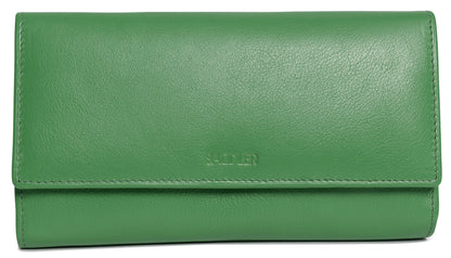 Grace RFID Leather Multi-Section Purse - Bascora