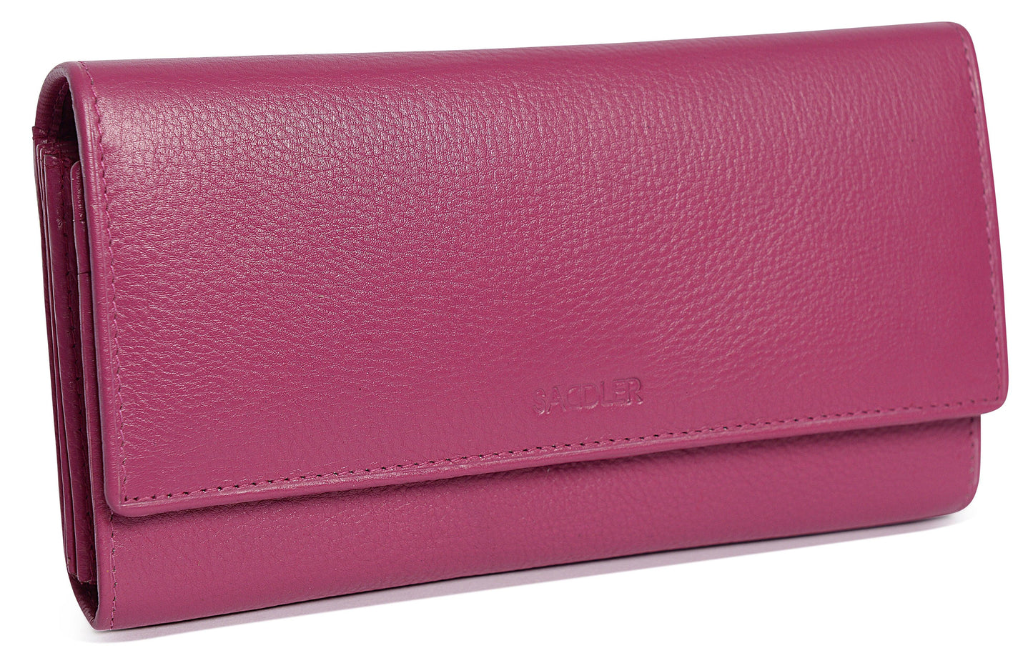 Grace RFID Leather Multi-Section Purse - Bascora