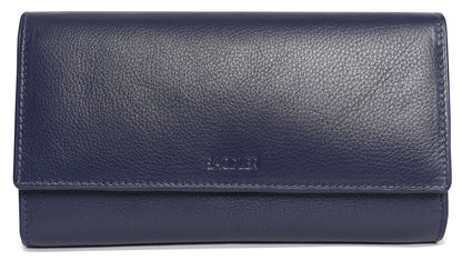 Grace RFID Leather Multi-Section Purse - Bascora