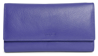 Grace RFID Leather Multi-Section Purse - Bascora
